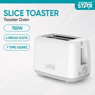 WINNING STAR SLICE TOASTER 750W 7 TIME GEARS 4 BREAD SLOTS TOASTER PEMBAKAR ROTI ELECTRIC TOASTER SA