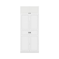 SB Design Square KONCEPT FURNITURE ตู้เสื้อผ้า ขนาด 100 ซม. รุ่น Blox OP-B สีขาว