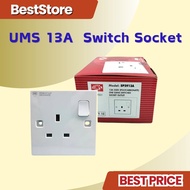 UMS 2913 13A 250V 1Gang/1G Socket Outlet Switch Socket with SIRIM Approved