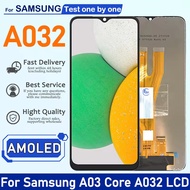 XD 6.5นิ้วจอแสดงผลสำหรับ Samsung A03แกน A032จอแสดงผล LCD ที่ A032F พร้อมดิจิไทเซอร์หน้าจอสัมผัสประกอ