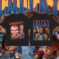 2024 Chucky T-Shirt Halloween Happy Tshirt Set 1 Pure Cotton