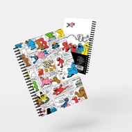 SST4-A5 Ring-Bound notebook: Sesame Street Comic Wire-bond A5 notebook (WBA5-NB-WH-401) W14.8xH21.0 