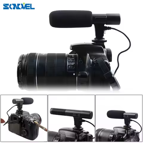 Mic-01 Professional Shotgun Condenser Camera Microphone for Canon EOS M2 M3 M5 M6 800D 760D 750D 77D