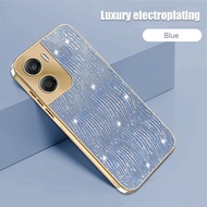 Motorola G06 Case / G06 Power Casing Luxury Electroplating List Gold Handphone