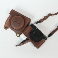 Suitable for zv1 Camera Bag ZV1-M2 Protective Case ZV1f Leather Case RX100M7 Camera Case Black Card 
