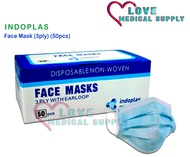 Indoplas Face Mask (3ply) (50pcs)