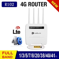 Europe Africa Asia Unlock 300mbps Network Wireless Router Modem 4g Wifi Router With Sim  Slot LTE Mobile Wi-fi Hotspot R