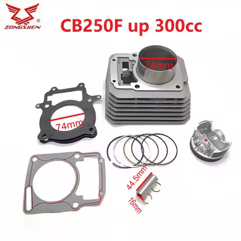 ZONGSHEN CB250F 250cc to 300cc 74mm 75mm engine cylinder block piston kayo T4 z1 nx6 CPS250 RA2 CYCL