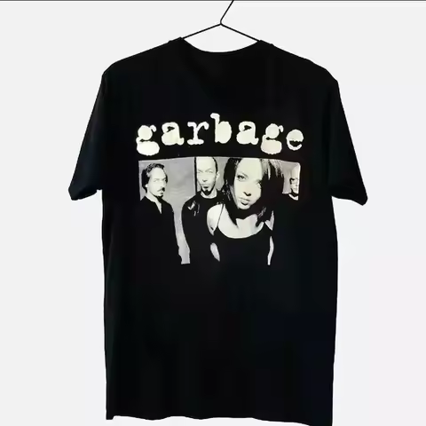 Garbage Band Concert Tour Unisex Cotton Shirt Unisex tshirt Band Tshirt