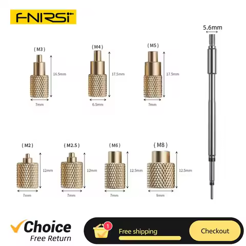 FNIRSI HS02A 3D Hot Melt Nut Printing Specialized Soldering Iron Internal Thread Press Head Embedded