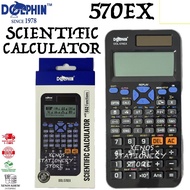 DOLPHIN CALCULATOR 570EX / DOLPHIN SCIENTIFIC CALCULATOR WITH 522 FUNCTIONS (DOL-570EX) (READY STOCK