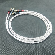 HIFI kimber 8AG single crystal silver RCA audio signal cable HIFI grade amplifier audio lotus audio