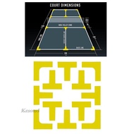 [Kesoto1] Pickleball Court Marker Kit Tennis Court Court Lines Marker Accessory Lines Marking for Te