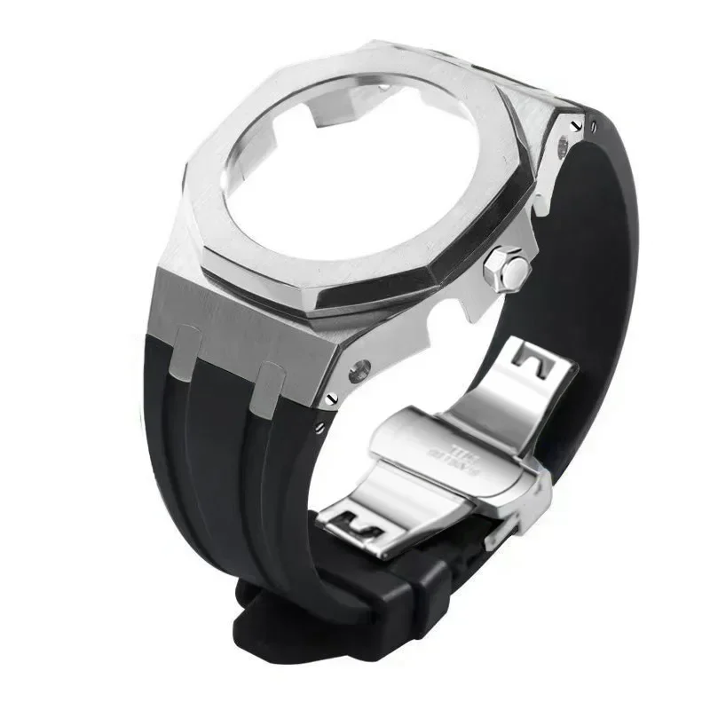 GEN4 Casioak GA2100 Mod Kit For G-SHOCK GA2100/GA2110 GAB2100 Stainless Steel Case Bezel Rubber Stra