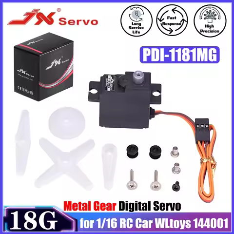 JX Servo PDI-1181MG 18G 3.5KG Metal Gear Digital Servo High Quality for 1/16 RC Car Plane Model WLto