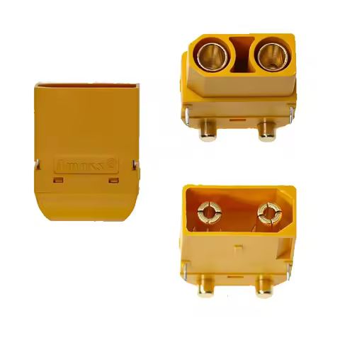 5PCS NEW original AMASS XT90PW XT90PW-F XT90PW-M PCB board horizontal connector plug yellow male fem