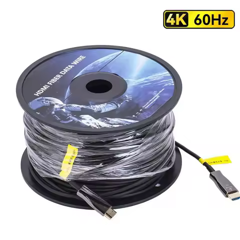 4K 60Hz AOC HDMI 2.0 Fiber Optical cable 20M 30M 50M HDMI Fiber Cable High Speed 18Gbps HDR ARC HDCP