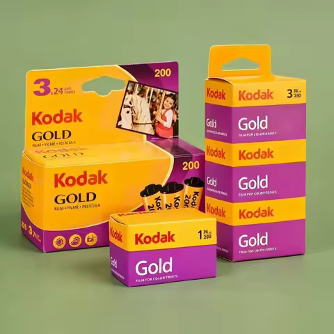 1 2 5 6 10 Roll 36 Exposure Per Roll KODAK GOLD 200 35mm Film For KODAK M35 / M38/H35/F9/I60 Film Ca