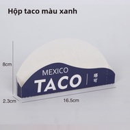 Taco Box Mexican Crispy Tortilla Box Takeaway Packaging Box 6inch sushi Box Custom Taco Box