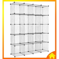 [OneHome] Storage Box Cubes Wire Grid Connector Extension Self DIY Cabinet Papan Penyambung Cube Kot