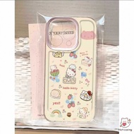 HP Cake Hello Kitty FlowerGirl Casing Samsung S26 FE S26 Plus Ultra M54 Note 20 S24 Fe S20 S21 S22 S