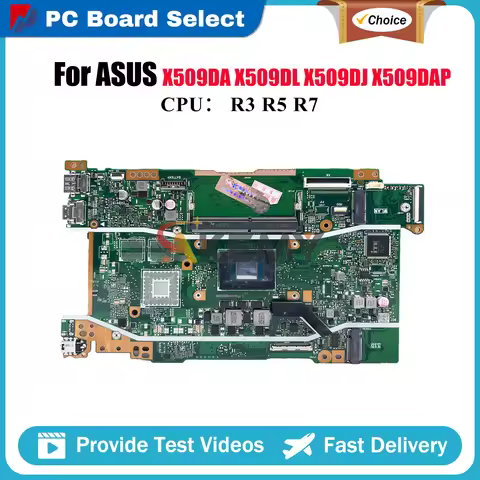 X509DA Laptop Motherboard For ASUS D509D FL8700DA X509DL M509D X509DJ M409D X509DAP D409D X509D Y520