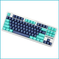 UTAKEE 121PCS Keycaps Two-color Blue Black CherryProfile Keycap For 61 64 68 84 87 96 980 Mechanical