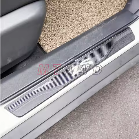 For MG ZS EV ZST Accessory 2017-2024 2025 Stainless Chrome Car Door Sill Kick Plate Protector Guard 