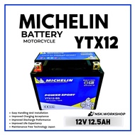 YTX12-BS BATTERY GEL MICHELIN YAMAHA XJ600N XT600 HONDA VERSYS 650 BLADE 250 KAWASKI ZRX1200 ER6 ZXR