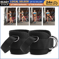 Padded Ankle Straps 4 D-Ring Ankle Straps 1PC Adjustable Fitness Ankle Cuffs