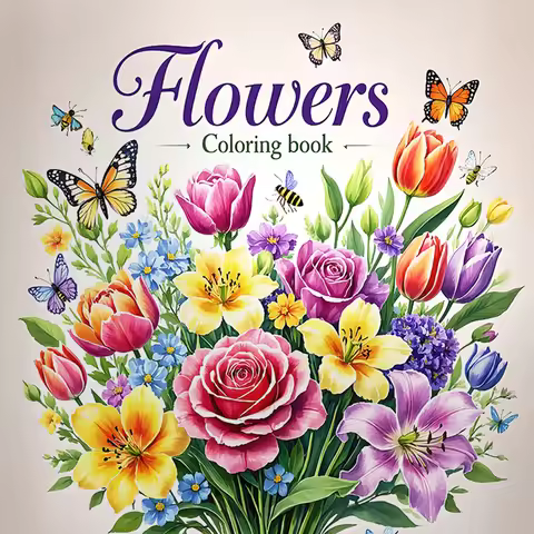 Art Coloring Book Adult Relieve Stress Kill Flower Coloring Graffiti Painting Drawing Art Book Stati