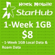 Starhub Prepaid $8 1-Week 1GB Data Plan / Top Up / Renew