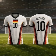 25/26 Germany MUSIALA Jersey Summer Men Jersey Sports Training Uniforms Jersey Breathable Quick Dryi