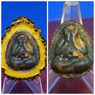 Super Famous Top Monk Lp Toh(Wat Pradochimplee) Jumbo 2 Nur Phong Bailan Phra Pidta Amulet BE2521~23