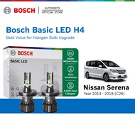 BOSCH BASIC LED H4 Halogen Headlight Retrofit Bulb for Nissan Serena (C24) Year 2001- 2013