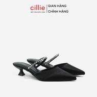 Cillie Women's High Heels with Luxurious Rhinestone Straps 5p Pointed Toe Heels GU09