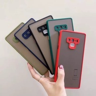 Case Samsung Note8 Note9 S9Plus S10Plus Note10Plus A11 A21S A31 A10S A20 A50 A71เคสซัมซุง เคสกันกระแทก เคสเลนต์กล้อง ขอบสีหลังด้าน เคส