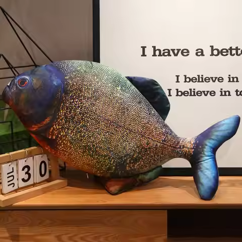 Sofa Cushion Perch Simulation Fish Pillow Stuffed PP Cotton Cartoon Fish Soft Grouper Fish Anime Pil