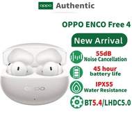 OPPO Enco Free 4 TWS Earphone Wirelss Bluetooth 5.4 Earbuds 55dB Active Noise Cancelling LHDC 5.0 IP