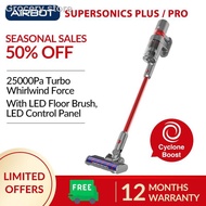 ♤☜✺Airbot Supersonics Plus/Pro (Red) 25000Pa Cordless Portable Handheld Cleaner OLED screen, LED Floor Brush(1 Yr Warran