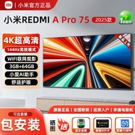 TV 75 Inch 144Hz High Brush 3G+64G REDMI A Pro250/183cm TV 2025 Energy Saving