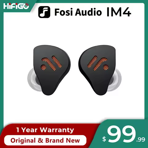 Fosi Audio IM4 10mm Dual-Cavity Dynamic Driver Open-Back In-Ear Monitor Earphone HiFi Earbuds with 3