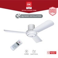 KDK M11SU (110cm) Remote Controlled Ceiling Fan with 3-Speed and Sleep Mode