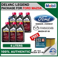 Mobil Delvac Legend 15W40 6 liters for FORD RANGER , EVEREST , MAZDA BT-50 ( ENGINE OIL )