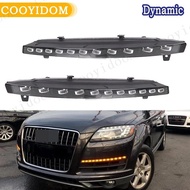1 Pair DRL Dynamic Turn Signal Function Waterproof 12V LED White Yellow Daytime Running Light For Au