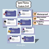 WATERPROOF NAME LABEL CUSTOM NAME STICKER/ UK NAME LABEL/. 5X3 CM BOOK LABEL/