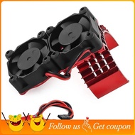 For RC Car Accessories 3650 3660 3670 Motor Fans 540 Motor Cooling Fan Upgrade Kit for RC Vehicle Pe