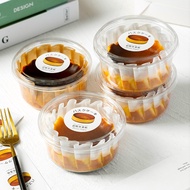 Mousse Box Burnt Cheesecake Round With Lid Code F117 (4 Inches) H1616 (6 Pack Of 20 Sets Food Grade 