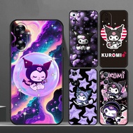 V6C Kuromi cute cartoon for Huawei Y7A Y8P Y9A Y6 Y5 Y6s Prime Pro Y7 TPU soft silicone black froste