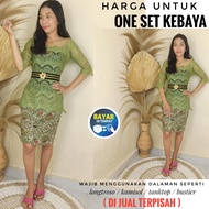 Kanaya Kebaya Bali Set Modern 2021 Kebaya Modifikasi Serena dan rok Katun Batik Pendek kebaya bali w